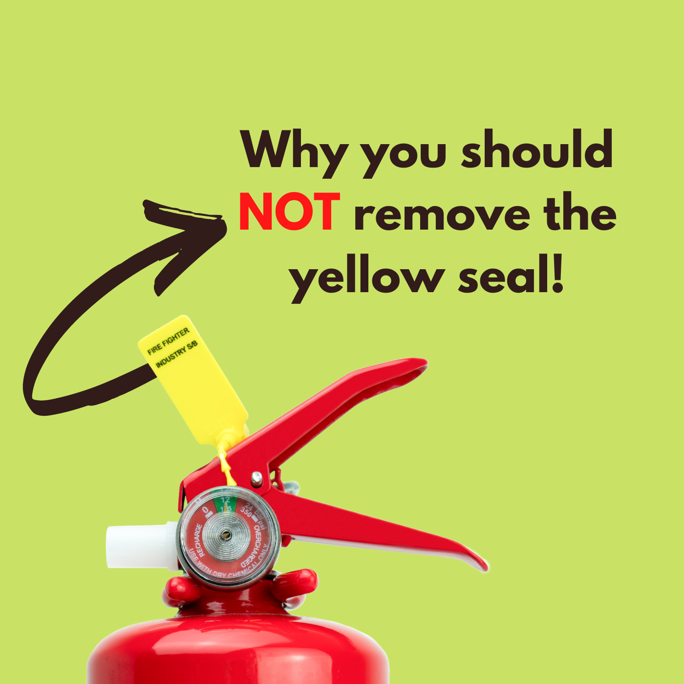 Why you should NOT remove the yellow seal!