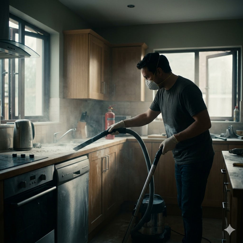 After the Fire: How to Clean Up ABC Dry Powder Properly