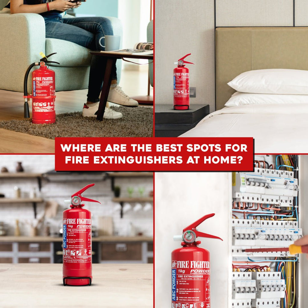 Where are the best spots for fire extinguishers at home? - Fire Fighter Industry