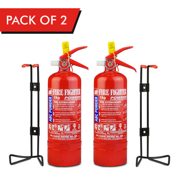 1KG ABC Dry Powder Fire Extinguisher (Pack of 2)