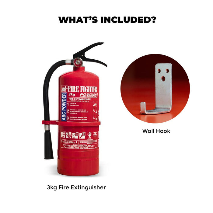 3KG ABC Dry Powder Fire Extinguisher - Fire Fighter Industry