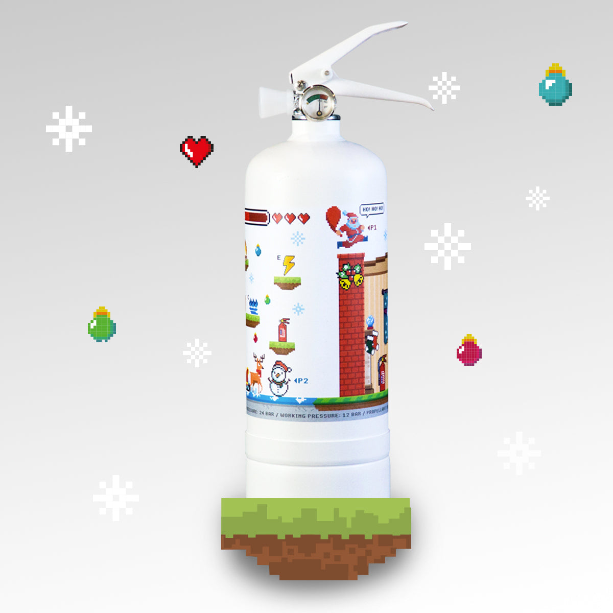 Naughty or Nice X'mas Edition 1kg Fire Extinguisher