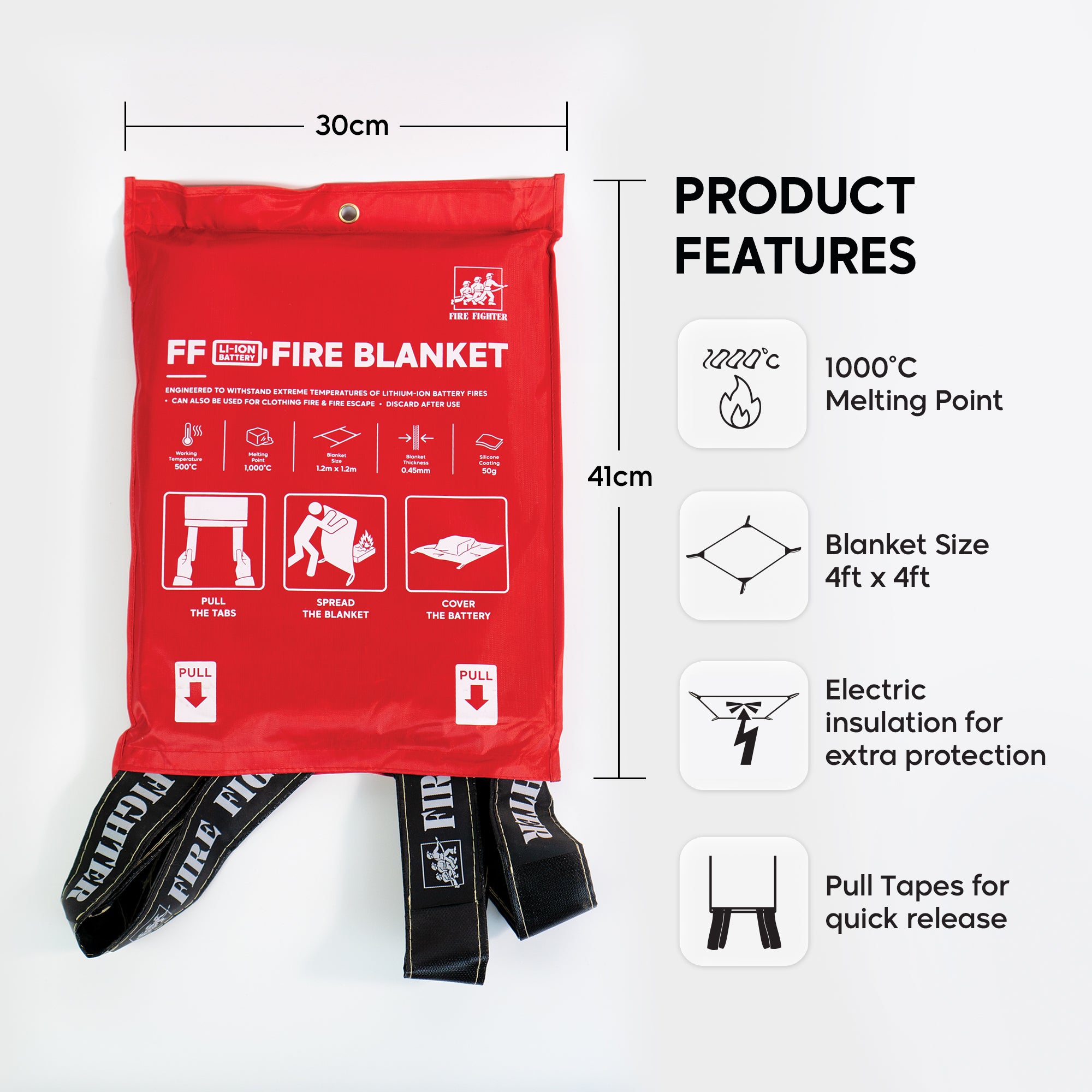 Lithium Battery Fire Blanket