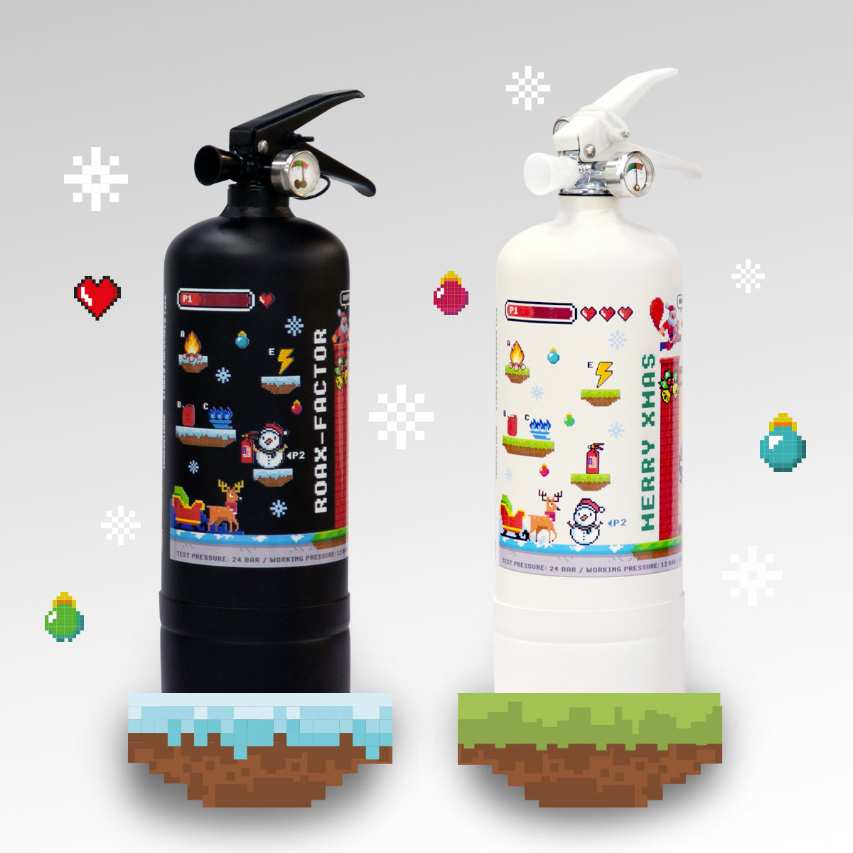 Naughty or Nice X'mas Edition 1kg Fire Extinguisher