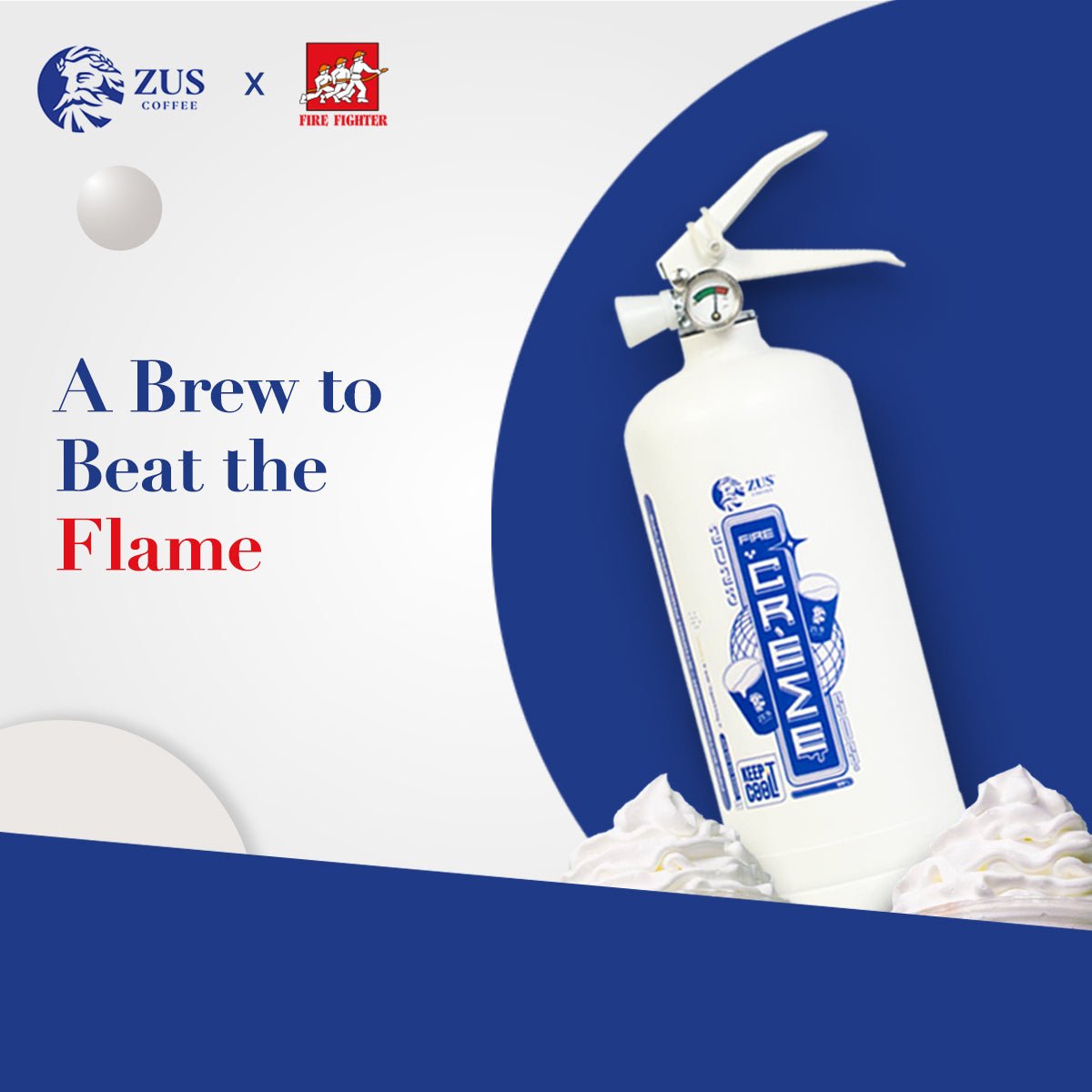 ZUS x Fire Fighter - LIMITED EDITION 1KG FIRE CRÉME EXTINGUISHER - Fire Fighter Industry